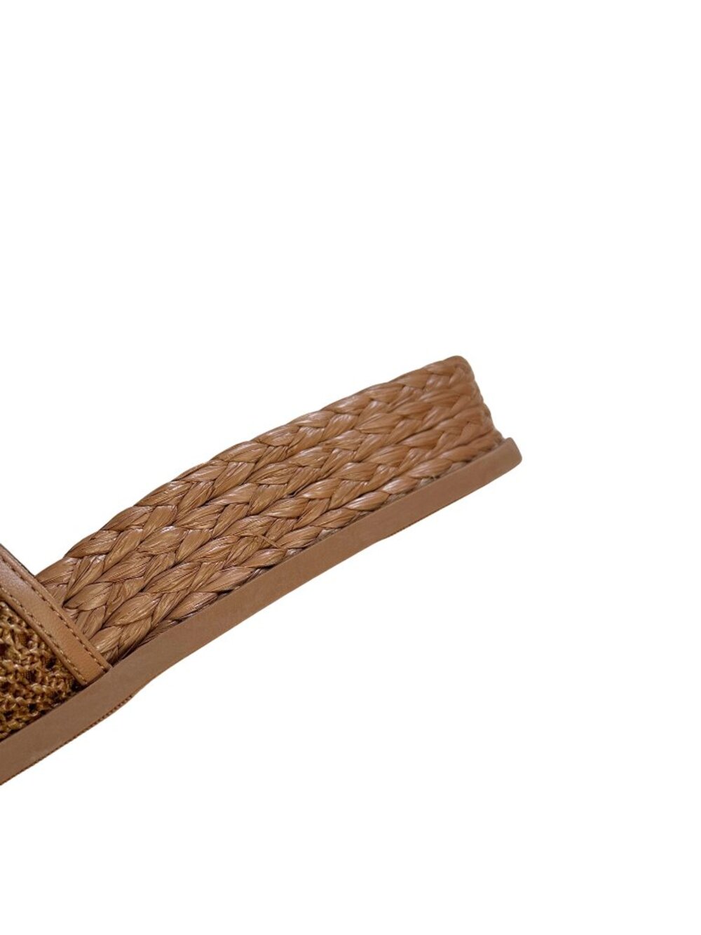 Universal Thread Brinley Woven Raffia Slide Sandals Tan Brown Size 6.5 - Picture 8 of 11